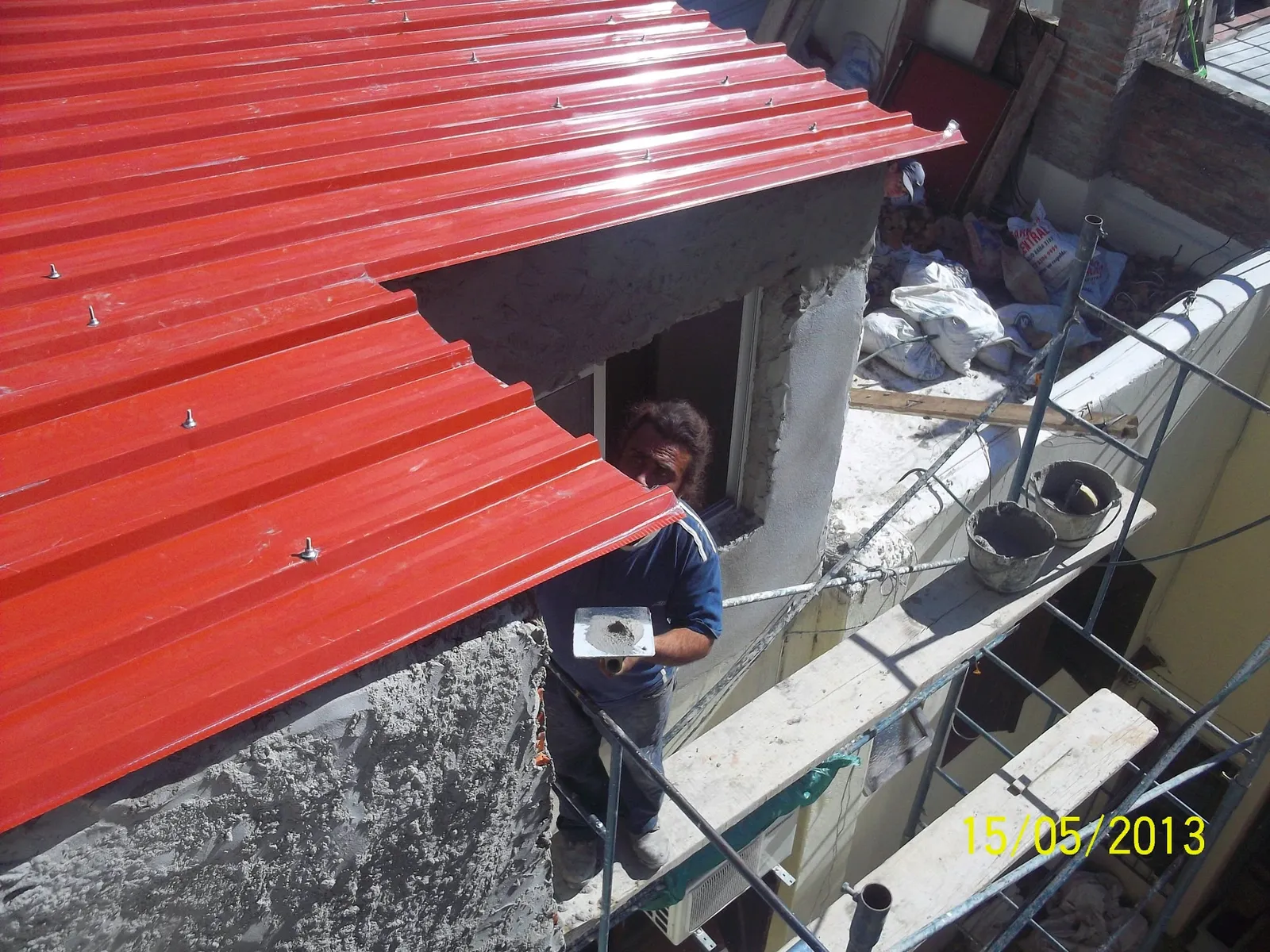 Trabajo de albañilería y revestimientos realizado por MG Construcciones